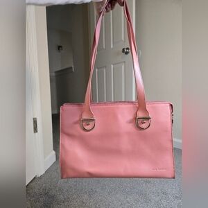 Jack Georges Milano Shoulder Bag Pink Leather Cottagecore Girlhoodcore